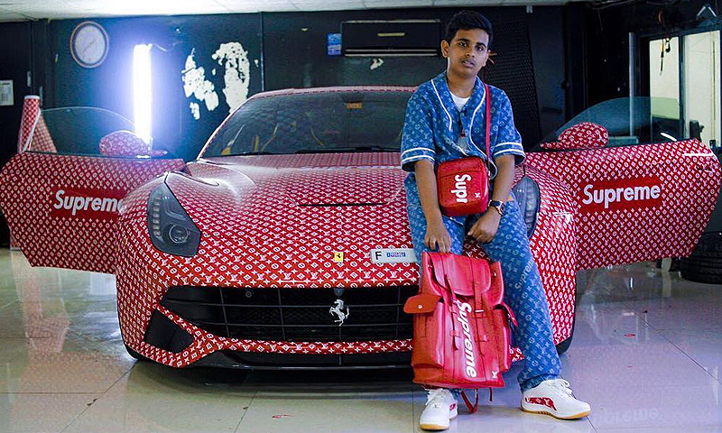 For $190,000, You Could Buy This Louis Vuitton X Supreme Ferrari From a  15-Year-old Kid – CAISA Fashion Show